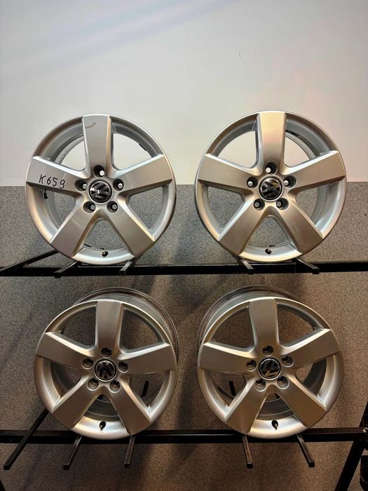 4 FELGI ALU. VW GOLF 5,6,7,CADDY,TOURAN 16'' 6,5J ET50 VW: 1T0 601025 M