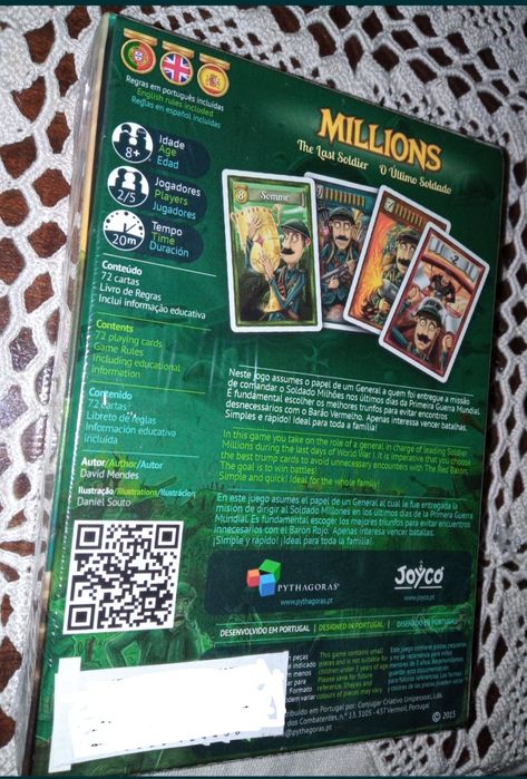 Jogo Tabuleiro |Millions-O Último Soldado | Pythagoras* Selado