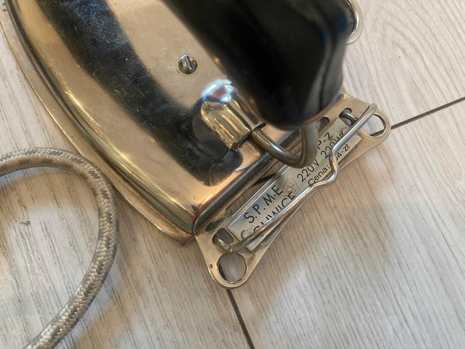 Żelazko turustyczne podróżne z pokrowcem PRL