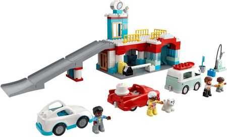 Lego Duplo Parking Myjnia Garaż piętrowy auta