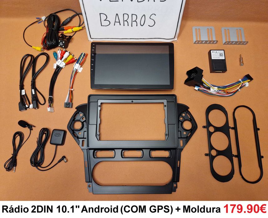 (NOVO) Rádio 2DIN • FORD • Mondeo MK4 (2007 a 2014) • Android 4+64GB