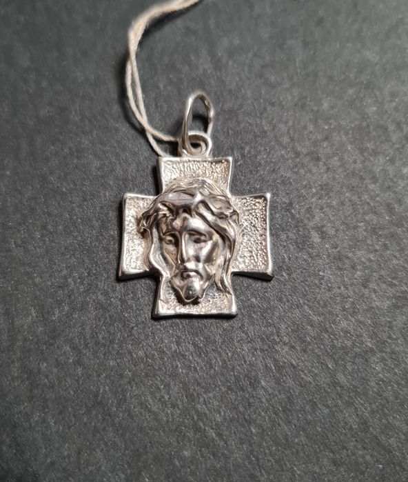 Хрест срібний підвіс