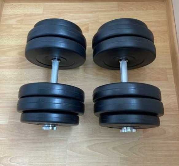 Гантели разборные 40 кг 2 по 20 наборные комплект Розбірні гантелі