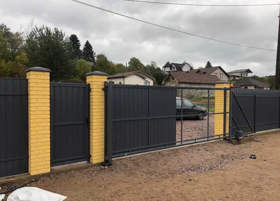 Зсувні/Відкатні/Откатные ворота, Ворота на роликах, Каркас ворот