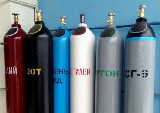 Заправка достака газів в балонах вуглекислота аргон кисень азот гелій