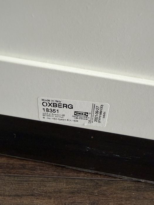 Estante IKEA BILLY/OXBERG branca com portas em vidro – 200 cm