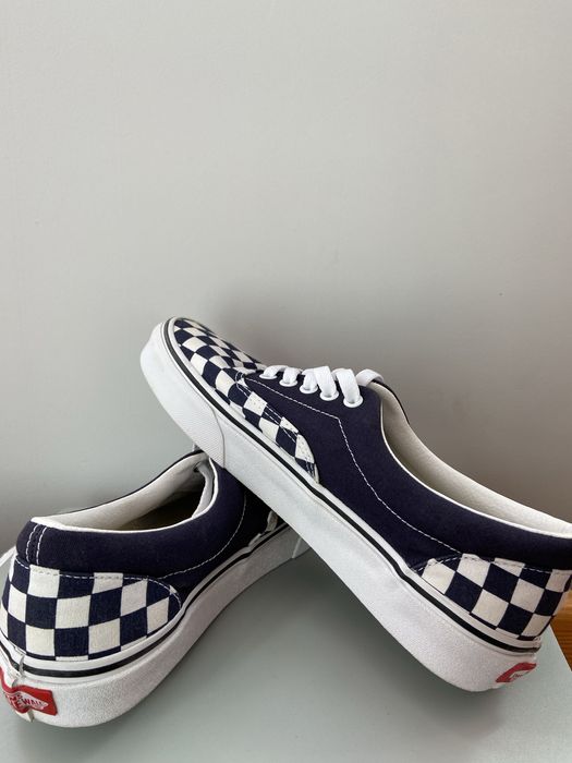 Кеды vans Unisex Era Checkerboard- blue