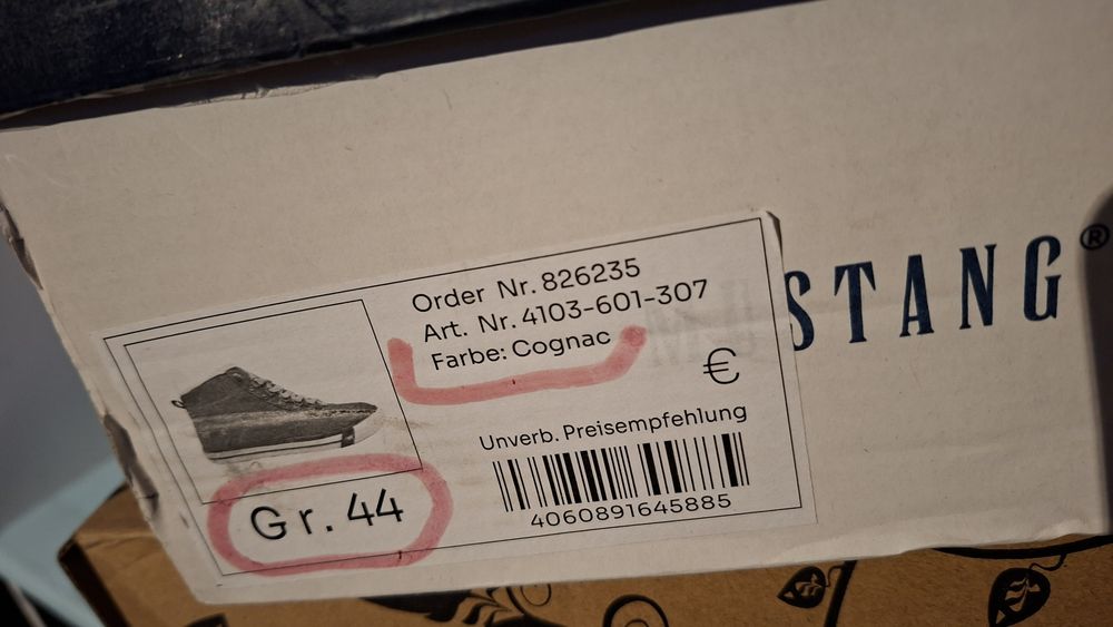 Trampki nowe męskie ocieplane Mustang rozmiar 44