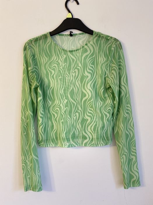 Koszula bluzka top z sieteczki prześwitująca M