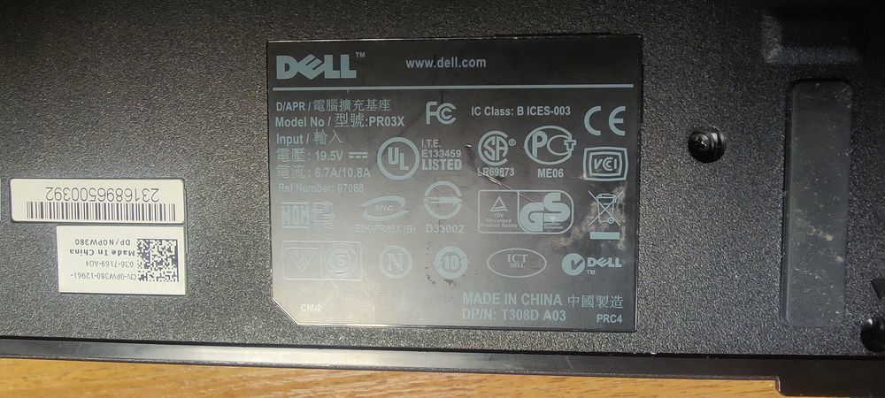 Док-станція Dell PR03X USB 2.0 No 07068
