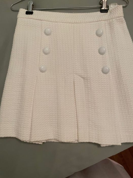 Saia branco pérola