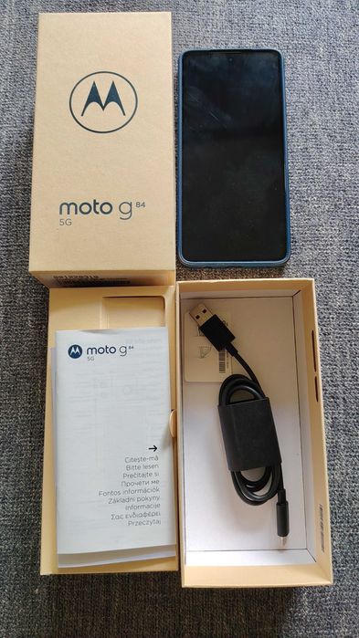 Motorola Moto G84 5G 12/256GB Midnight blue USZKODZONY