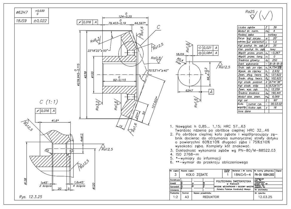 Projekty, CAD, Rysunek techniczny, PKM, korepetycje, studia