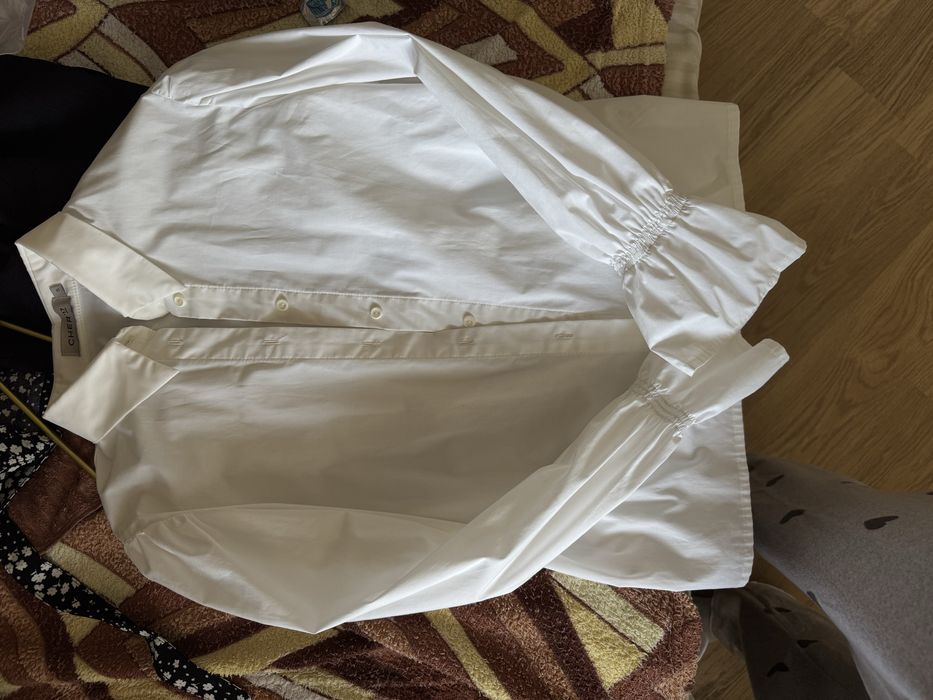 Біла блуза сорочка рубашка cher17