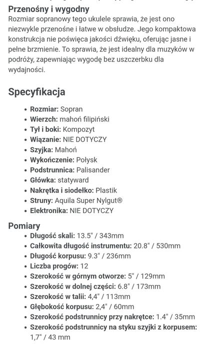 Ukulele sopranowe Makala