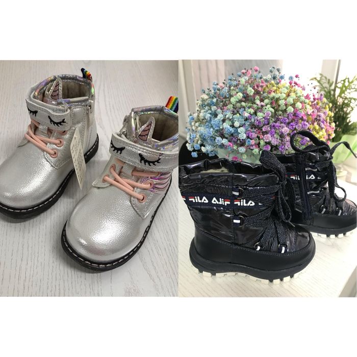 Зимові чоботи на дівчинку черевики єврозима 23 24 25 ботінки дівчачі