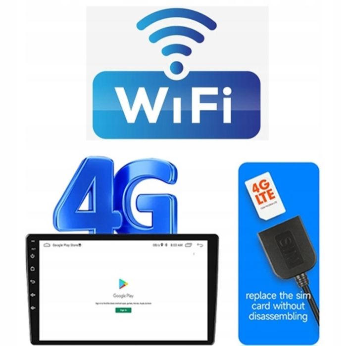 Radio Nawigacja GPS Peugeot 208, 2008, 2012 - 2019 Android 4GB 64GB SI