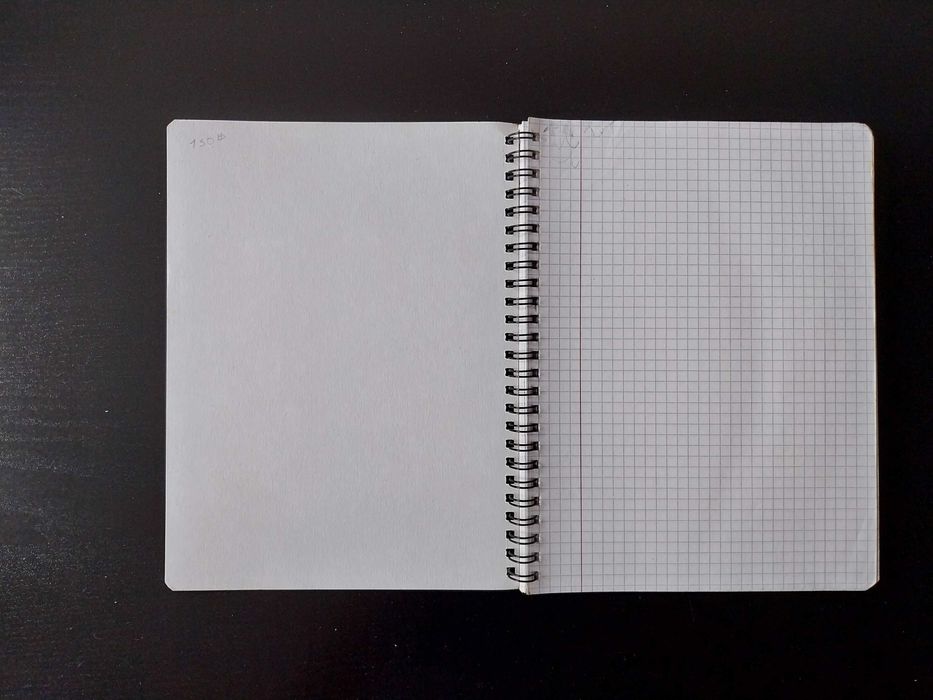 Caderno A5 quadriculado