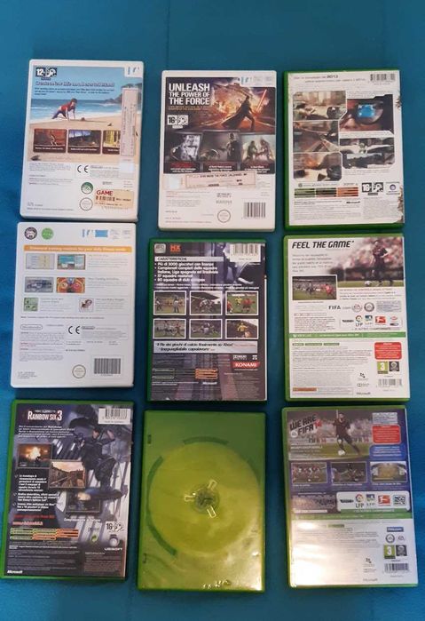 Vendo vários jogos Wii, Xbox 360, Xbox