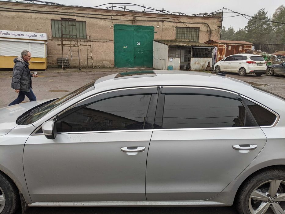 Дефлектори вікон вітровики VW Passat B7 8 USA Пассат ЮСА ветровики