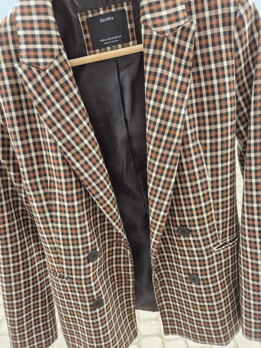 Marynarka w kratkę Bershka XS/34