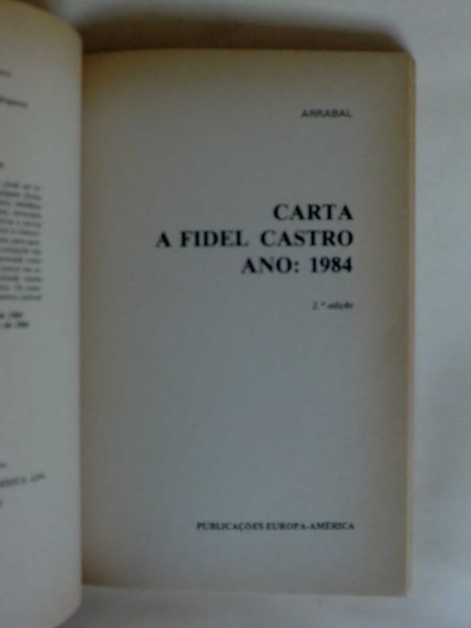 Carta a Fidel de Castro de Fernando Arrabal
