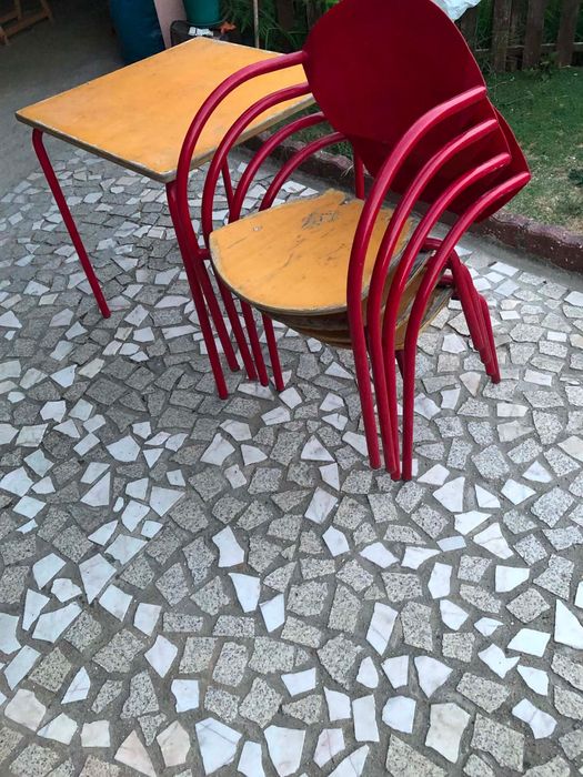 Mesa de esplanada com 4 cadeiras