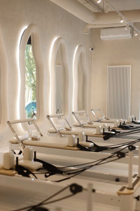 Pilates Reformer Do Studia Boho Beżowy Profesjonalny do Nowy do domu