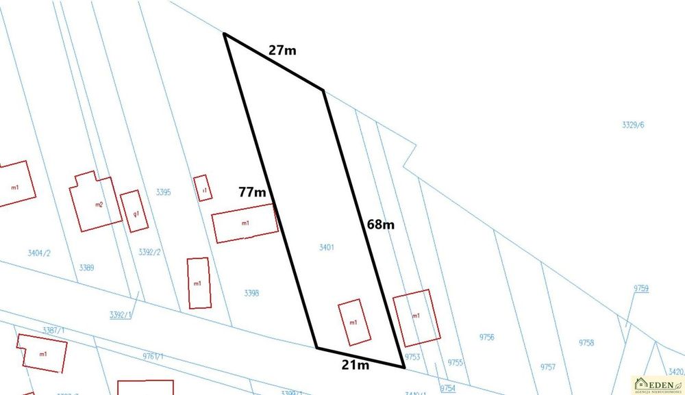 Działka budowlana 1316 m² na sprzedaż – Wójtostwo, Łuków - Widok 5