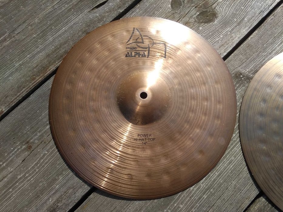 Paiste Alpha 14'' Power hi-hat i Paiste 400 15'' hi-hat