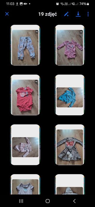 Paka ubranek dla dziewczynki