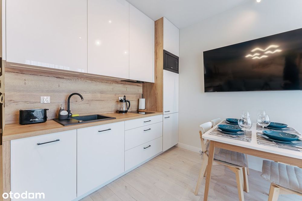 Apartament w Grzybowie, 100 m od plaży, w pełni wyposażony