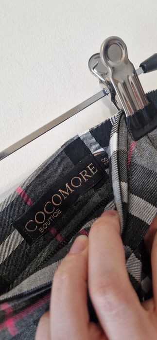 Krótka spódnica w kratę z falbanami Cocomore preepy rozmiar S