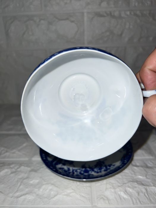 Чашка з блюдцем фарфор