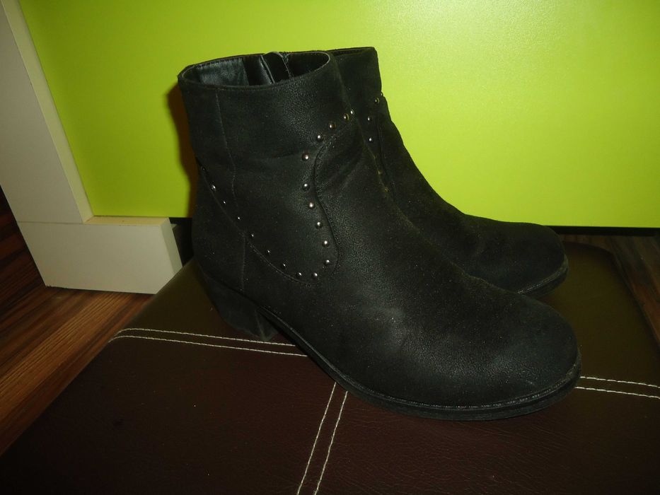 Jenny Fairy Czarne Buty Botki Damskie Rozmiar 36