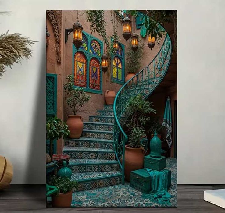 Nowy obraz na płótnie schody