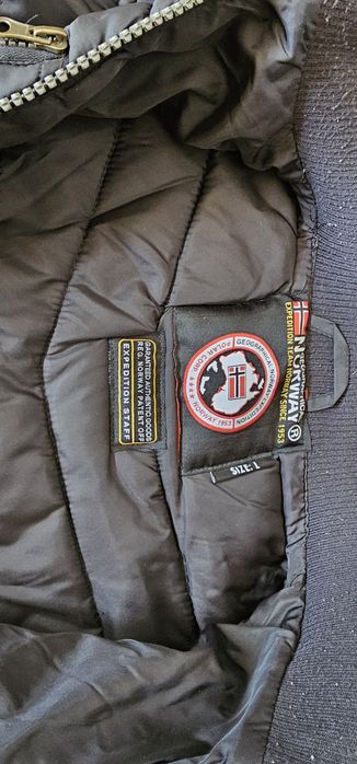 Kurtka męska GEOGRAPHICAL NORWAY ARGENT rozmiar L wymiary na zdjęciach