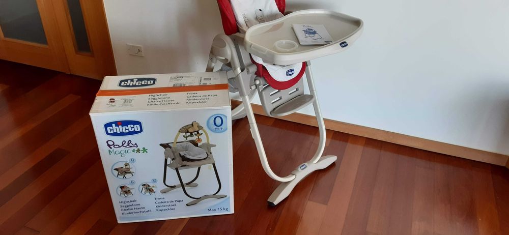 Chicco Polly Magic – Cadeira de Papa 2 em 1 (como nova!)