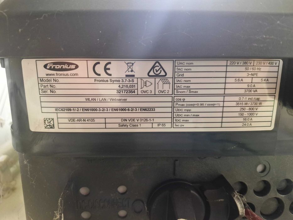 Falownik 3,7kw Fronius  3 fazowy