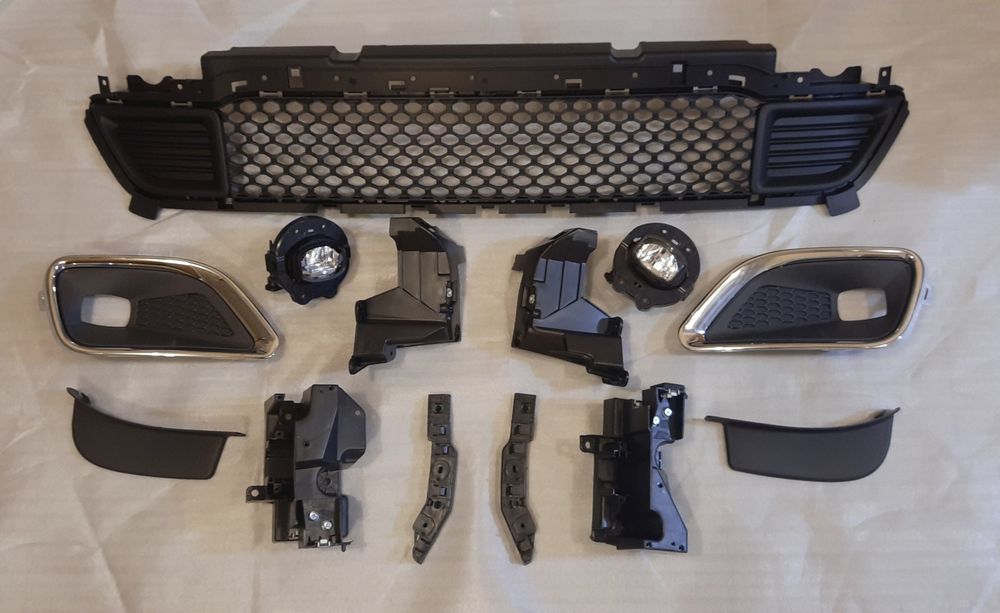 Решітка бампера Jeep Cherokee 19-21 68288039AB 68288045AB Джип Черокі бампер фара туманка молдинг кріплення бачок накладка губа жалюзі кріплення птф