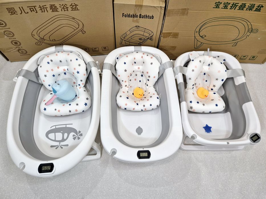 Складная детская ванночка с термометром складна дитяча ванна з термоме