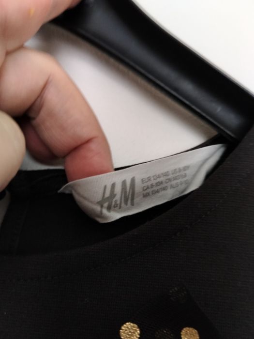 Czarna sukienka a'la kotek  H&M