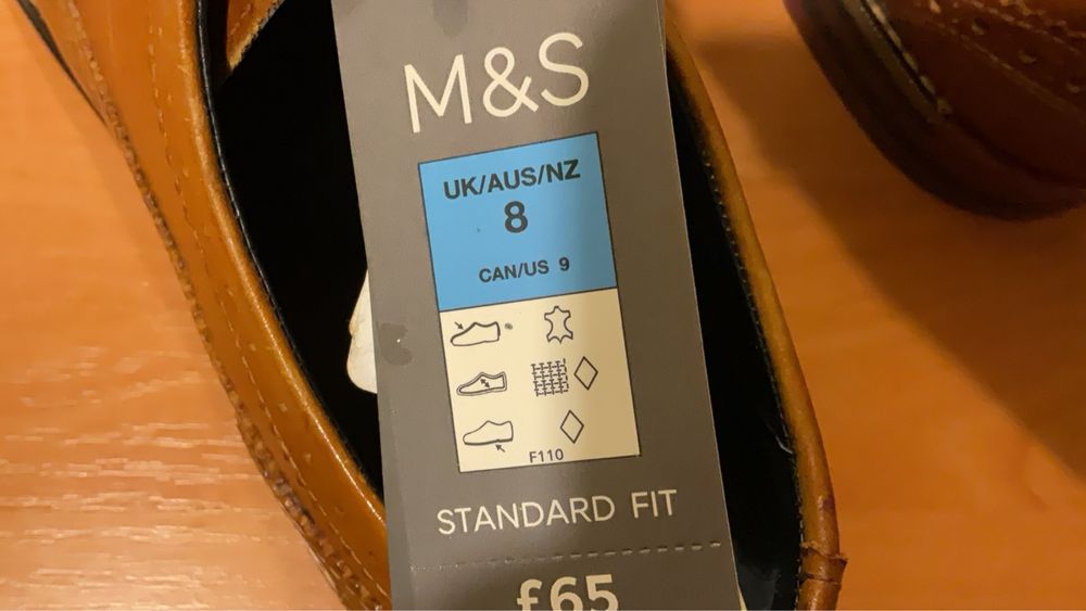 Чоловічі туфлі Marks & Spencer (M&S) uk8, us9