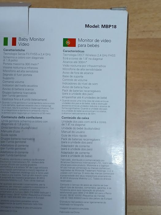 Monitor Video/Audio Motorola para bebé