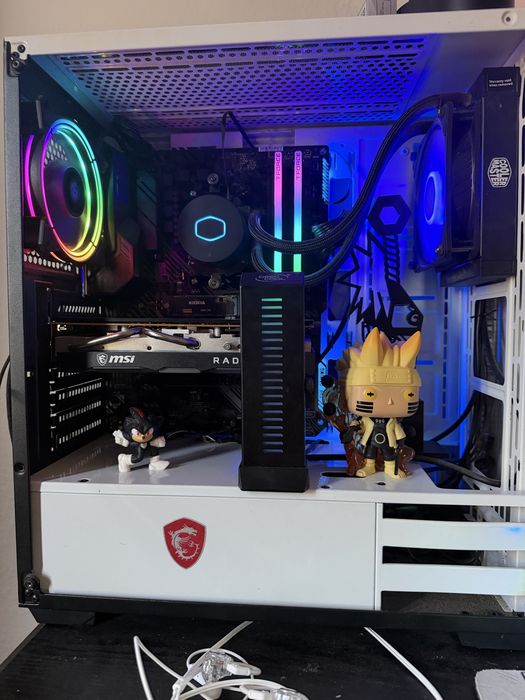 Pc gaming ryzen 7 5800x 32gb ram 3600hz rx 5700xt 8Gb troco por ps5 pro