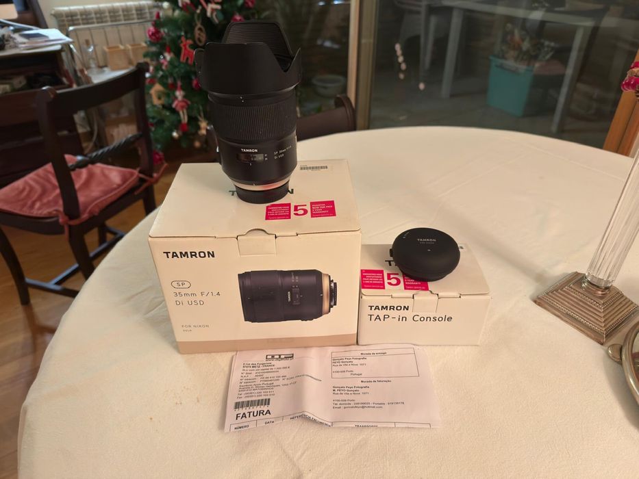 Objetiva Tamron 35mm f/1.4 SP DI USD para Nikon + console
