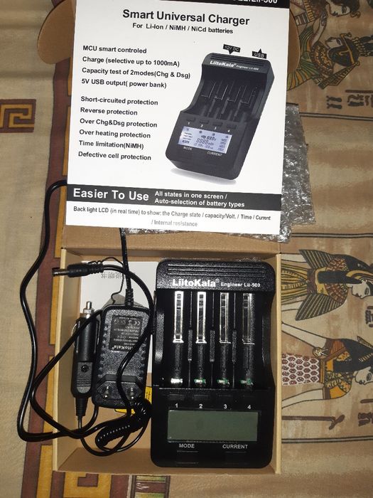 Зарядное устройс lLii-BD4 и  Litokala Lii500