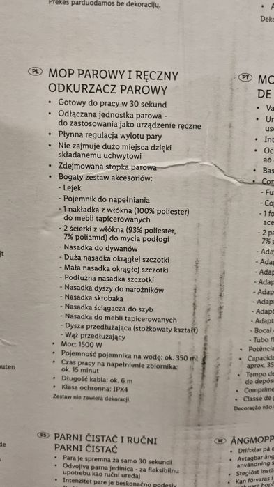 mop parowy 2w1 Silvercrest