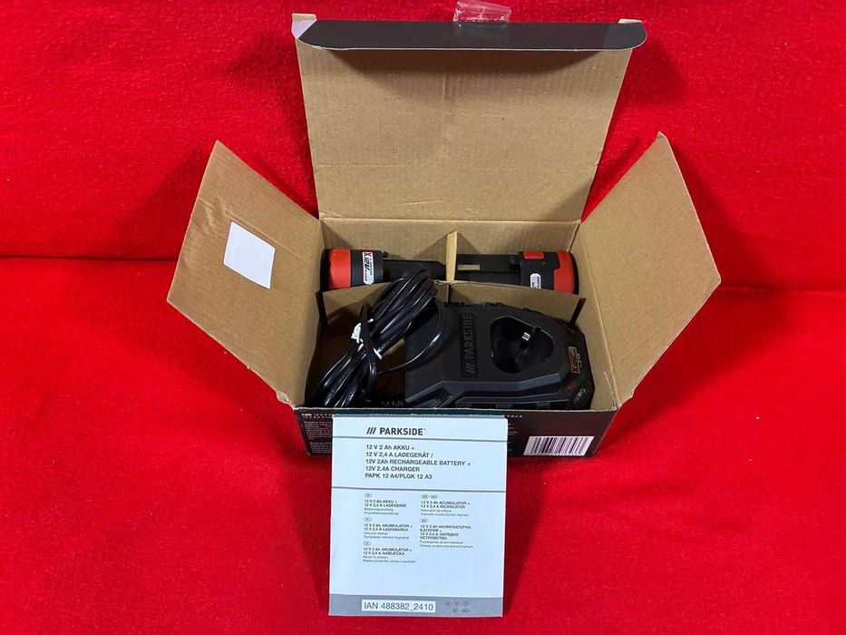 Parkside X12V Team – 2× Akumulator 12V 2Ah + ładowarka NOWE Legnica