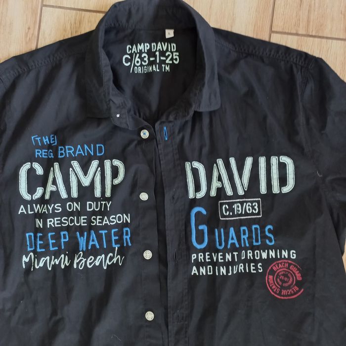 Camp David-czarna  koszulka 'L